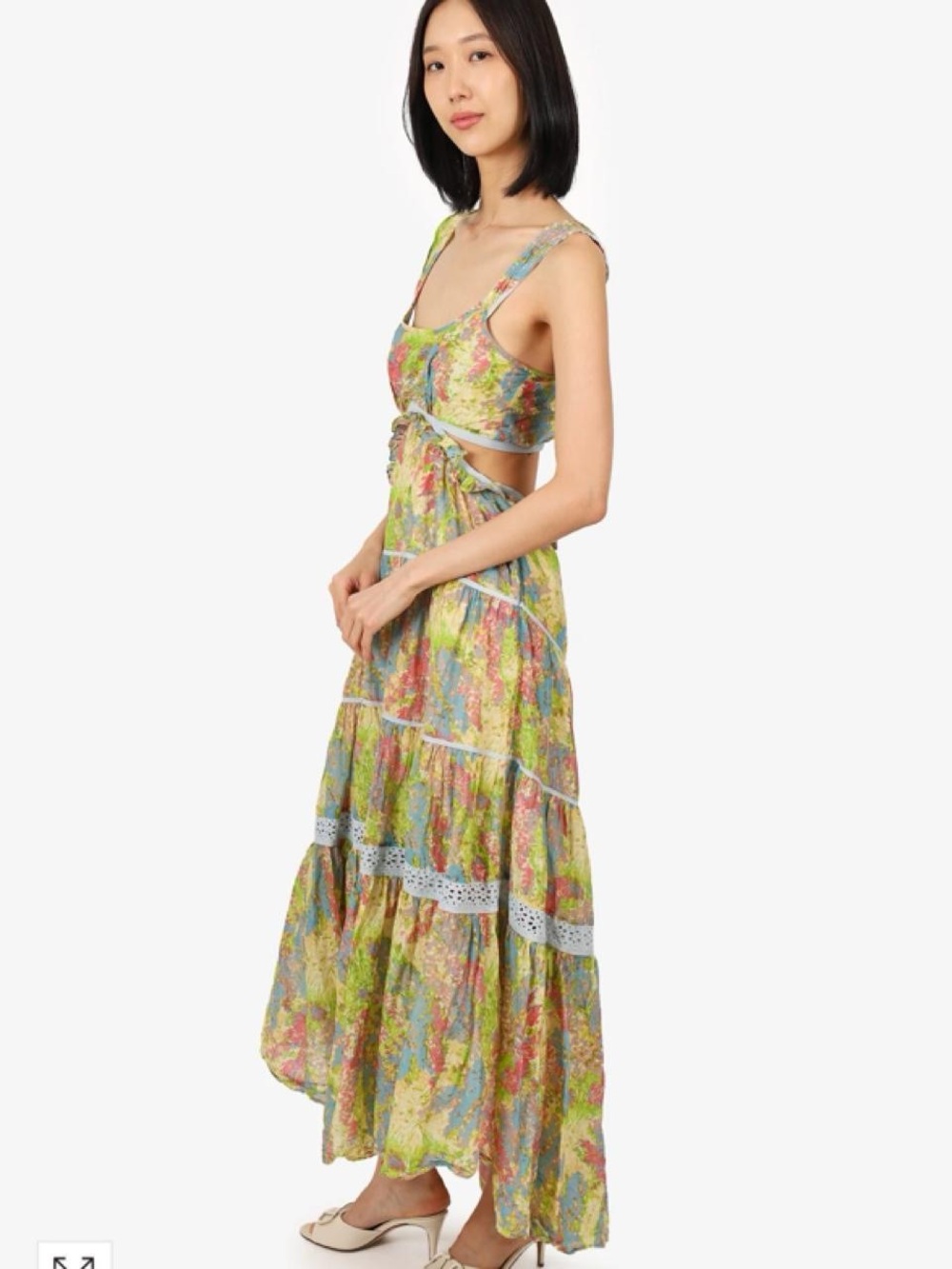 LoveShackFancy - Madsen Dress in “Pastel Fields” Size XS